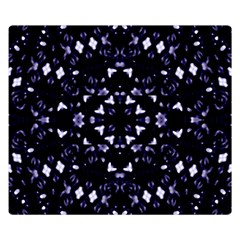 Dark Blue Ornament Pattern Design Double Sided Flano Blanket (small)  by dflcprintsclothing