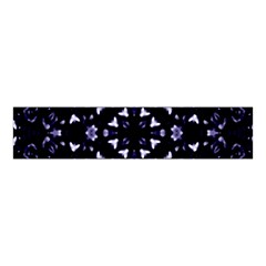 Dark Blue Ornament Pattern Design Velvet Scrunchie by dflcprintsclothing