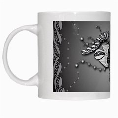 Decorative Clef, Zentangle Design White Mugs by FantasyWorld7