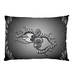 Decorative Clef, Zentangle Design Pillow Case by FantasyWorld7