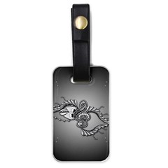 Decorative Clef, Zentangle Design Luggage Tag (one Side) by FantasyWorld7