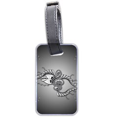 Decorative Clef, Zentangle Design Luggage Tag (two Sides) by FantasyWorld7