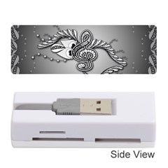 Decorative Clef, Zentangle Design Memory Card Reader (stick) by FantasyWorld7