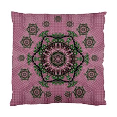 Sakura Wreath And Cherry Blossoms In Harmony Standard Cushion Case (two Sides) by pepitasart