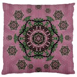 Sakura Wreath And Cherry Blossoms In Harmony Large Cushion Case (Two Sides) Front