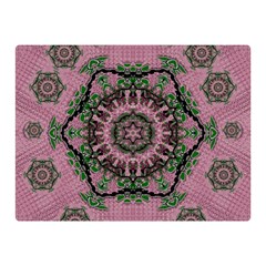 Sakura Wreath And Cherry Blossoms In Harmony Double Sided Flano Blanket (mini)  by pepitasart