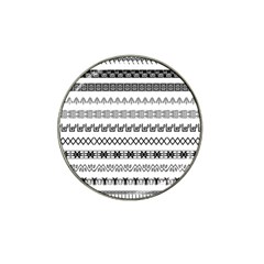 Borders Ikat Ethnic Frame Tribal Hat Clip Ball Marker (10 Pack) by Wegoenart