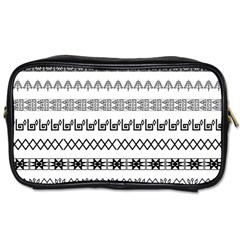 Borders Ikat Ethnic Frame Tribal Toiletries Bag (one Side) by Wegoenart