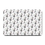 Musical Notes Pattern Small Doormat  24 x16  Door Mat