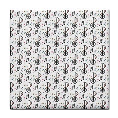 Musical Notes Pattern Face Towel