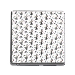 Musical Notes Pattern Memory Card Reader (square 5 Slot) by Wegoenart