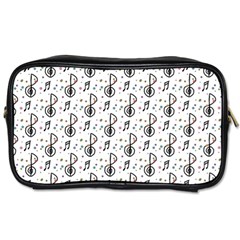 Musical Notes Pattern Toiletries Bag (two Sides) by Wegoenart