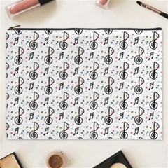 Musical Notes Pattern Cosmetic Bag (xxxl) by Wegoenart