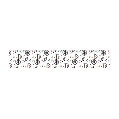 Musical Notes Pattern Flano Scarf (mini) by Wegoenart