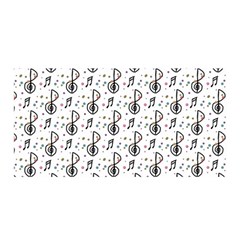 Musical Notes Pattern Satin Wrap by Wegoenart