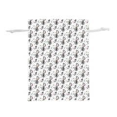 Musical Notes Pattern Lightweight Drawstring Pouch (s) by Wegoenart