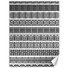 Borders Ikat Ethnic Frame Tribal Canvas 36  X 48  by Wegoenart