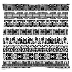 Borders Ikat Ethnic Frame Tribal Large Cushion Case (one Side) by Wegoenart