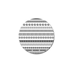 Borders Ikat Ethnic Frame Tribal Golf Ball Marker by Wegoenart