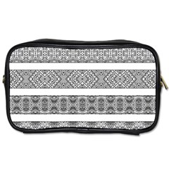 Borders Ikat Ethnic Frame Tribal Toiletries Bag (two Sides) by Wegoenart