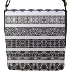 Borders Ikat Ethnic Frame Tribal Flap Closure Messenger Bag (s) by Wegoenart