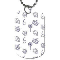 Cup Cake Cake Pattern Delicious Dog Tag (one Side) by Wegoenart