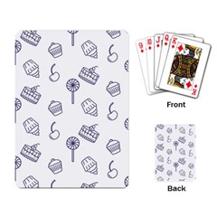 Cup Cake Cake Pattern Delicious Playing Cards Single Design (rectangle) by Wegoenart