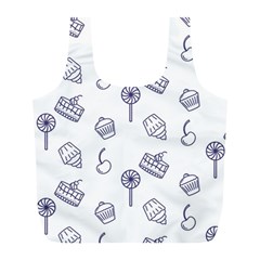 Cup Cake Cake Pattern Delicious Full Print Recycle Bag (l) by Wegoenart