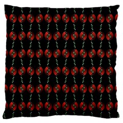 Red Silver Background Electric Standard Flano Cushion Case (one Side) by Wegoenart