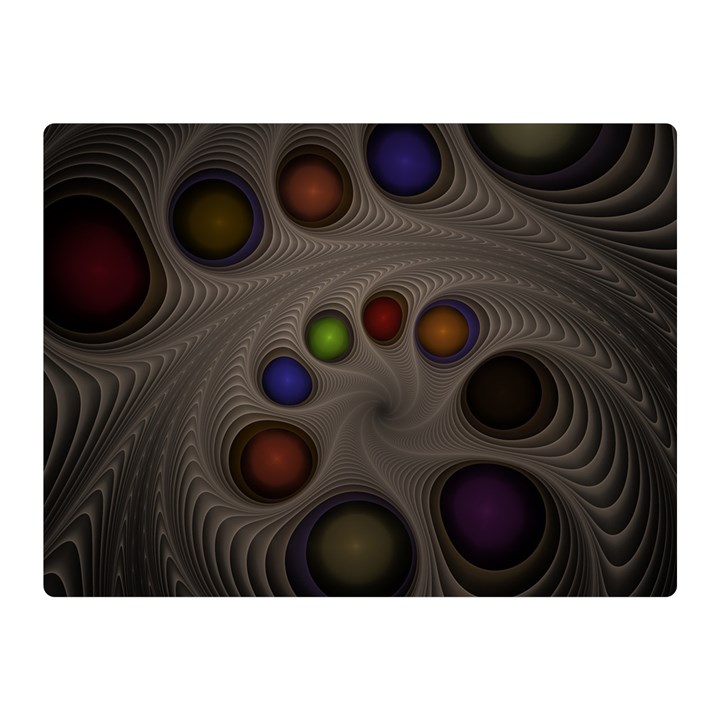 Fractal Fantasy Abstract Pattern Double Sided Flano Blanket (Mini) 