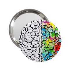 Brain Mind Psychology Idea Drawing 2 25  Handbag Mirrors by Wegoenart