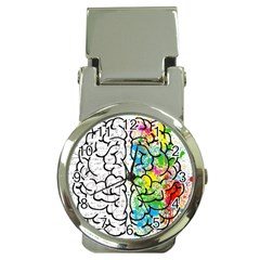 Brain Mind Psychology Idea Drawing Money Clip Watches by Wegoenart