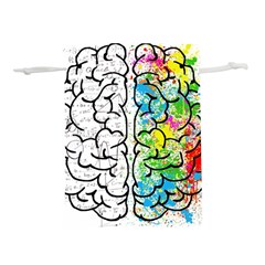 Brain Mind Psychology Idea Drawing Lightweight Drawstring Pouch (l) by Wegoenart