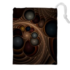 Fractal Fantasy Design Construction Drawstring Pouch (5xl)