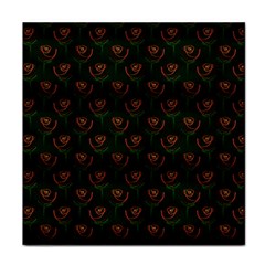 Orange Rose Wallpaper Pattern Face Towel