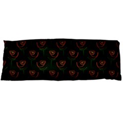 Orange Rose Wallpaper Pattern Body Pillow Case Dakimakura (Two Sides)