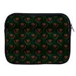 Orange Rose Wallpaper Pattern Apple iPad 2/3/4 Zipper Cases Front