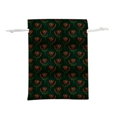 Orange Rose Wallpaper Pattern Lightweight Drawstring Pouch (L)