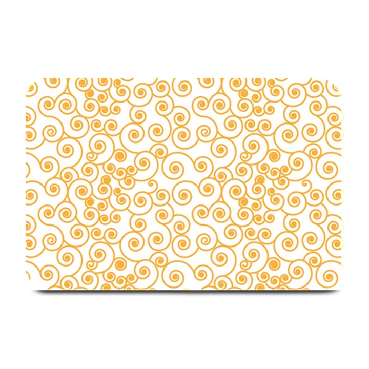 Spiral Pattern Fractal Texture Plate Mats