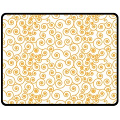 Spiral Pattern Fractal Texture Fleece Blanket (medium)  by Wegoenart