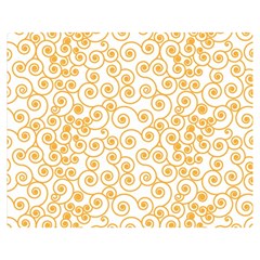 Spiral Pattern Fractal Texture Double Sided Flano Blanket (medium)  by Wegoenart