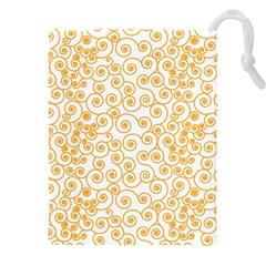 Spiral Pattern Fractal Texture Drawstring Pouch (4xl) by Wegoenart