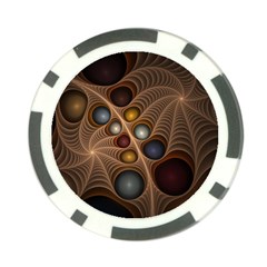 Fractal Fantasy Abstract Design Poker Chip Card Guard (10 Pack) by Wegoenart