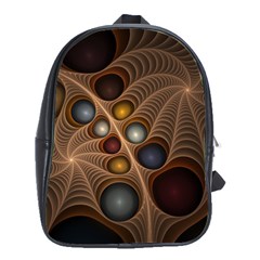 Fractal Fantasy Abstract Design School Bag (large) by Wegoenart