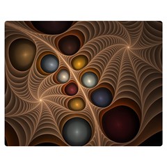 Fractal Fantasy Abstract Design Double Sided Flano Blanket (medium)  by Wegoenart