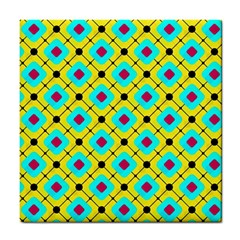 Pattern Tiles Square Design Modern Tile Coaster by Wegoenart