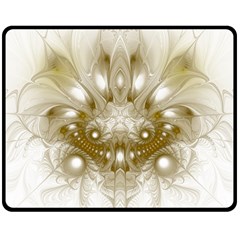 Fractal Fantasy Background Pattern Double Sided Fleece Blanket (medium)  by Wegoenart