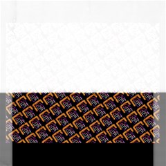 Abstract Orange Geometric Pattern Rectangular Jigsaw Puzzl by Wegoenart