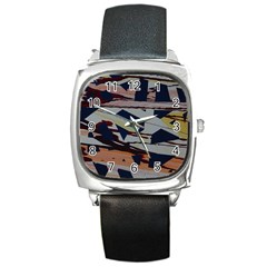 Migraine Square Metal Watch by WILLBIRDWELL