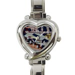 Migraine Heart Italian Charm Watch Front